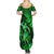 Hawaii Hula Girl Summer Maxi Dress Polynesian Pattern Green Version LT01 - Polynesian Pride