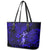 Hawaii Hula Girl Leather Tote Bag Polynesian Pattern Navy Blue Version LT01 - Polynesian Pride