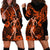 Hawaii Hula Girl Hoodie Dress Polynesian Pattern Orange Version LT01 - Polynesian Pride