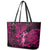 Hawaii Hula Girl Leather Tote Bag Polynesian Pattern Pink Version LT01 - Polynesian Pride