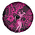 Hawaii Hula Girl Spare Tire Cover Polynesian Pattern Pink Version LT01 - Polynesian Pride