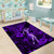 Hawaii Hula Girl Area Rug Hibiscus Hawaii Tribal Tattoo Purple Version LT01 - Polynesian Pride