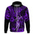 Hawaii Hula Girl Hoodie Hibiscus Hawaii Tribal Tattoo Purple Version LT01 Zip Hoodie Purple - Polynesian Pride