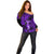 Hawaii Hula Girl Off Shoulder Sweater Hibiscus Hawaii Tribal Tattoo Purple Version LT01 - Polynesian Pride