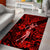 Hawaii Hula Girl Area Rug Hibiscus Hawaii Tribal Tattoo Red Version LT01 - Polynesian Pride