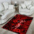 Hawaii Hula Girl Area Rug Hibiscus Hawaii Tribal Tattoo Red Version LT01 - Polynesian Pride