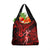 Hawaii Hula Girl Grocery Bag Hibiscus Hawaii Tribal Tattoo Red Version