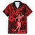 Hawaii Hula Girl Hawaiian Shirt Hibiscus Hawaii Tribal Tattoo Red Version LT01 Red - Polynesian Pride