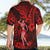 Hawaii Hula Girl Hawaiian Shirt Hibiscus Hawaii Tribal Tattoo Red Version LT01 - Polynesian Pride