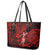 Hawaii Hula Girl Leather Tote Bag Hibiscus Hawaii Tribal Tattoo Red Version LT01 - Polynesian Pride