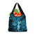 Hawaii Hula Girl Grocery Bag Hibiscus Hawaii Tribal Tattoo Sky Blue Version