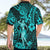 Hawaii Hula Girl Hawaiian Shirt Hibiscus Hawaii Tribal Tattoo Turquoise Version LT01 - Polynesian Pride