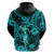 Hawaii Hula Girl Hoodie Hibiscus Hawaii Tribal Tattoo Turquoise Version LT01 - Polynesian Pride