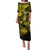 Hawaii Hula Girl Family Matching Puletasi Dress and Hawaiian Shirt Hibiscus Hawaii Tribal Tattoo Yellow Version LT01 Mom's Dress Yellow - Polynesian Pride