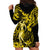 Hawaii Hula Girl Hoodie Dress Hibiscus Hawaii Tribal Tattoo Yellow Version LT01 - Polynesian Pride