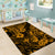 Hawaii Pineapple Area Rug Paradise Flowers Pacific With Gold Polynesian Tribal LT01 - Polynesian Pride