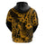 Hawaii Pineapple Hoodie Paradise Flowers Pacific With Gold Polynesian Tribal LT01 - Polynesian Pride