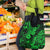 Hawaii Pineapple Grocery Bag Paradise Flowers Pacific With Green Polynesian Tribal