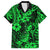 Hawaii Pineapple Hawaiian Shirt Paradise Flowers Pacific With Green Polynesian Tribal LT01 Green - Polynesian Pride