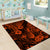 Hawaii Pineapple Area Rug Paradise Flowers Pacific With Orange Polynesian Tribal LT01 - Polynesian Pride