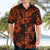 Hawaii Pineapple Hawaiian Shirt Paradise Flowers Pacific With Orange Polynesian Tribal LT01 - Polynesian Pride