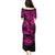 Hawaii Pineapple Family Matching Puletasi Dress and Hawaiian Shirt Paradise Flowers Pacific With Pink Polynesian Tribal LT01 - Polynesian Pride
