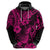 Hawaii Pineapple Hoodie Paradise Flowers Pacific With Pink Polynesian Tribal LT01 - Polynesian Pride