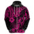 Hawaii Pineapple Hoodie Paradise Flowers Pacific With Pink Polynesian Tribal LT01 - Polynesian Pride