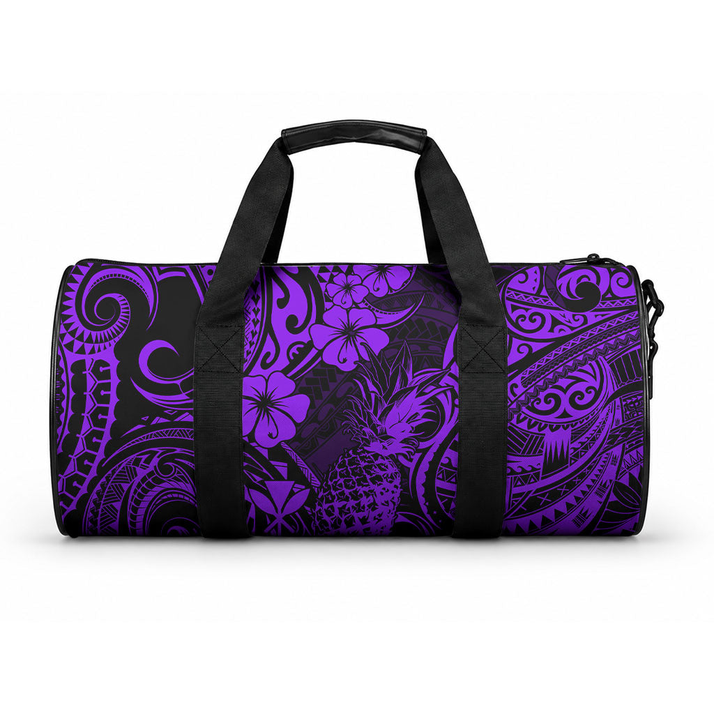 Hawaii Pineapple Duffle Bag Polynesian Pattern Purple Version LT01 One size Purple - Polynesian Pride