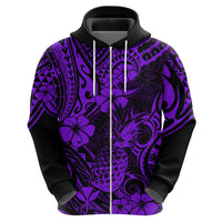 Hawaii Pineapple Hoodie Polynesian Pattern Purple Version LT01 - Polynesian Pride