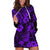 Hawaii Pineapple Hoodie Dress Polynesian Pattern Purple Version LT01 Purple - Polynesian Pride