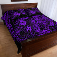 Hawaii Pineapple Quilt Bed Set Polynesian Pattern Purple Version LT01 - Polynesian Pride