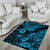 Hawaii Pineapple Area Rug Polynesian Pattern Sky Blue Version LT01 - Polynesian Pride