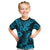 Hawaii Pineapple Kid T Shirt Polynesian Pattern Sky Blue Version LT01 Blue - Polynesian Pride