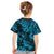 Hawaii Pineapple Kid T Shirt Polynesian Pattern Sky Blue Version LT01 - Polynesian Pride