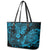 Hawaii Pineapple Leather Tote Bag Polynesian Pattern Sky Blue Version LT01 - Polynesian Pride