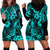 Hawaii Pineapple Hoodie Dress Polynesian Pattern Turquoise Version LT01 - Polynesian Pride