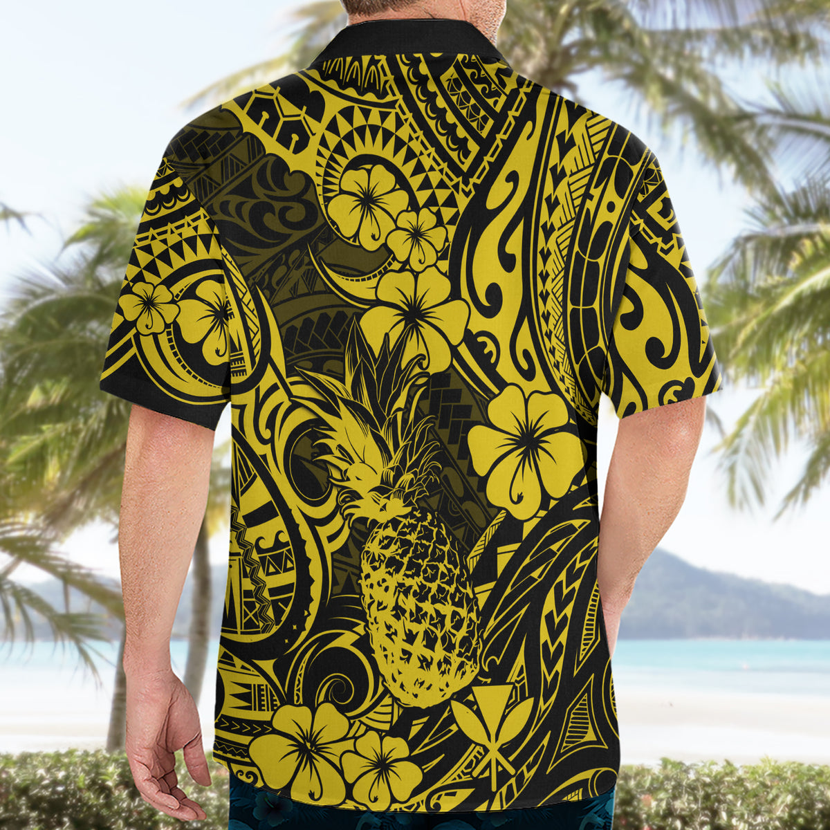Hawaii Pineapple Hawaiian Shirt Polynesian Pattern Yellow Version LT01 - Polynesian Pride