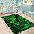 Hawaii Shaka Sign Area Rug With Polynesian Hibiscus Green Unique LT01 - Polynesian Pride