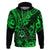 Hawaii Shaka Sign Hoodie With Polynesian Hibiscus Green Unique LT01 Pullover Hoodie Green - Polynesian Pride