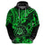 Hawaii Shaka Sign Hoodie With Polynesian Hibiscus Green Unique LT01 - Polynesian Pride