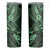 Hawaii Shaka Sign Skinny Tumbler With Polynesian Hibiscus Green Unique