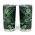 Hawaii Shaka Sign Tumbler Cup With Polynesian Hibiscus Green Unique