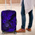 Hawaii Shaka Sign Luggage Cover With Polynesian Hibiscus Navy Blue Unique LT01 Blue - Polynesian Pride