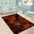 Hawaii Shaka Sign Area Rug With Polynesian Hibiscus Orange Unique LT01 - Polynesian Pride