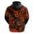 Hawaii Shaka Sign Hoodie With Polynesian Hibiscus Orange Unique LT01 - Polynesian Pride