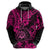 Hawaii Shaka Sign Hoodie With Polynesian Hibiscus Pink Unique LT01 - Polynesian Pride