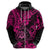 Hawaii Shaka Sign Hoodie With Polynesian Hibiscus Pink Unique LT01 - Polynesian Pride