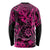 Hawaii Shaka Sign Long Sleeve Shirt With Polynesian Hibiscus Pink Unique LT01 - Polynesian Pride