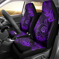 Hawaii Shaka Sign Car Seat Cover Polynesian Pattern Purple Version LT01 - Polynesian Pride